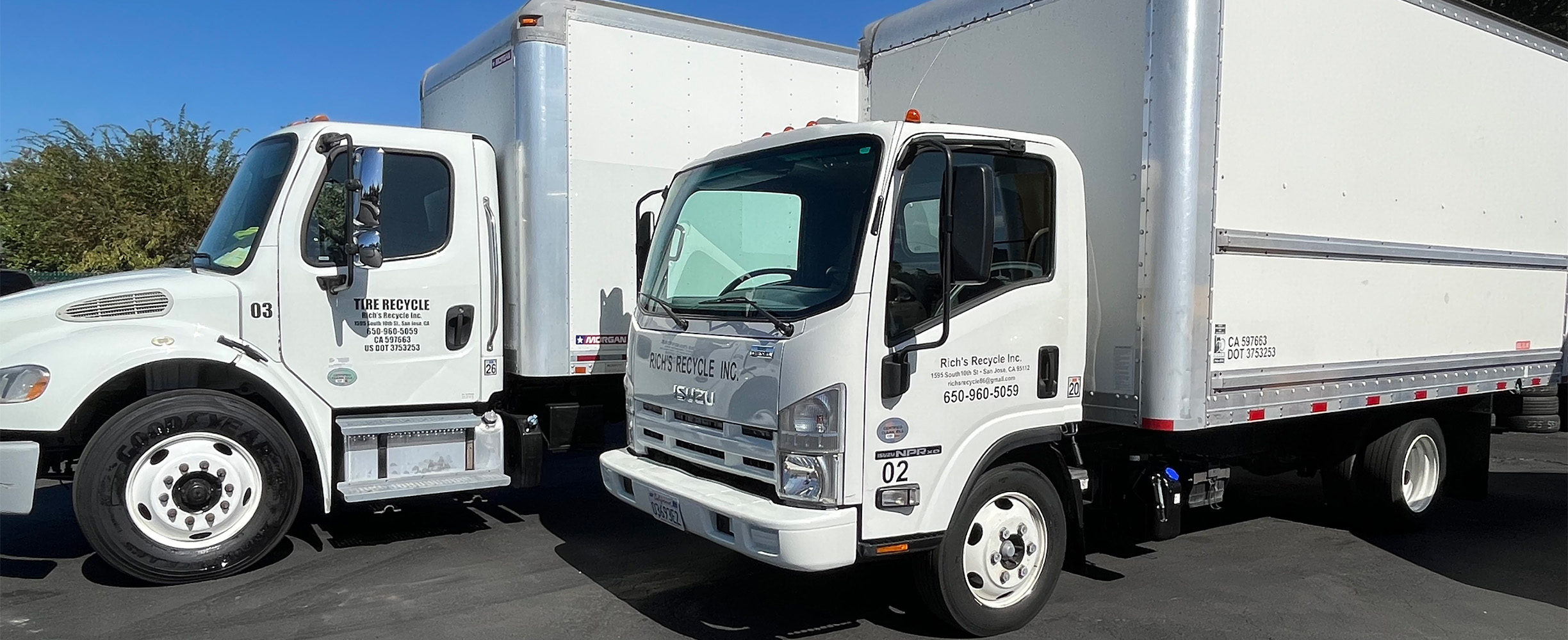 Tires hauling for San Jose and the San Francisco Bay Area.